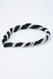 طوق شعر مزين بخرز ملفوف