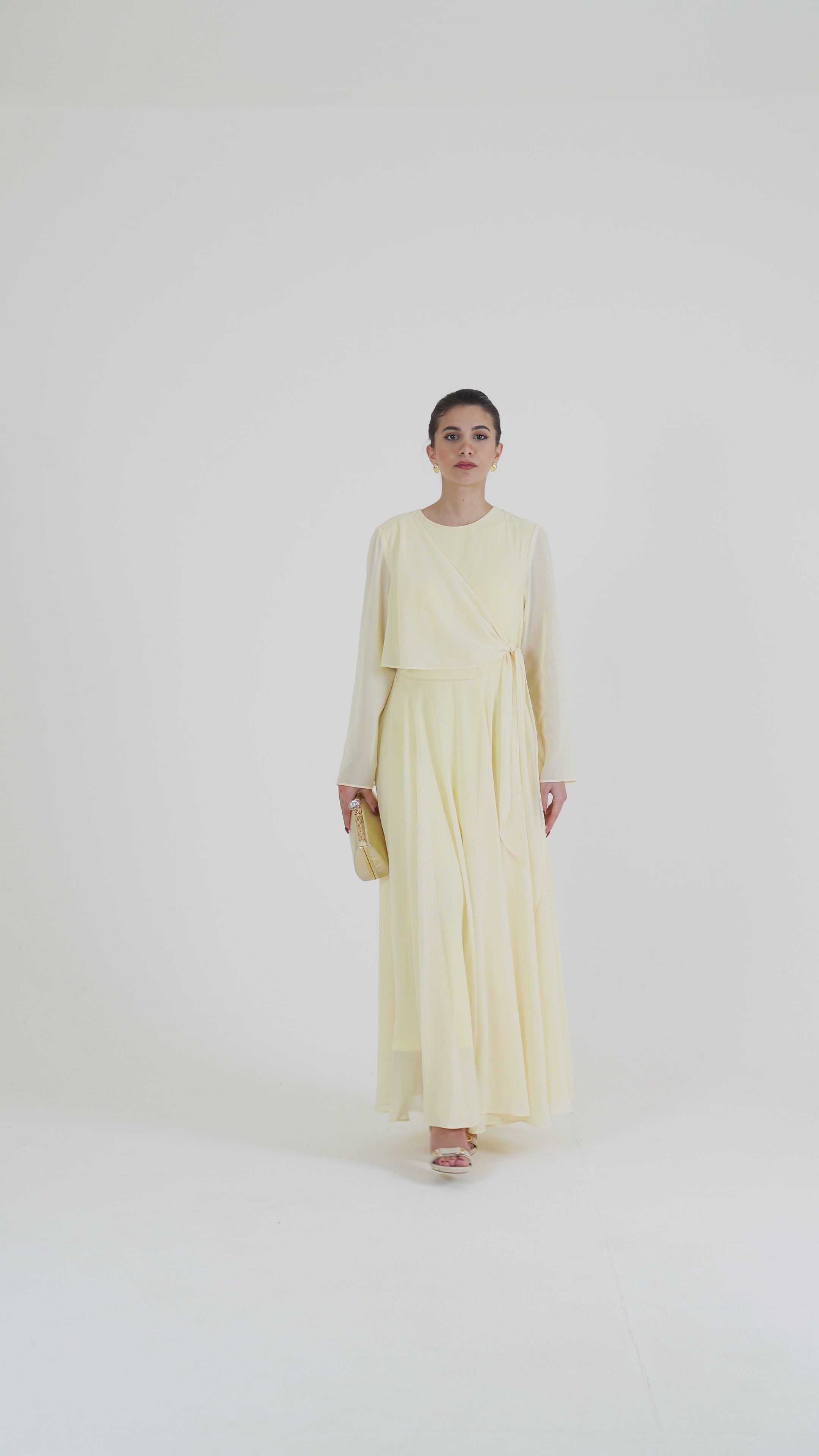 Load video: Wrap Detail Maxi Dress