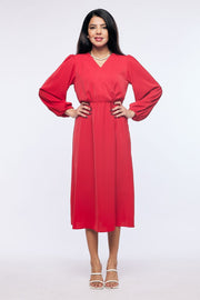 dress with puffed sleeves